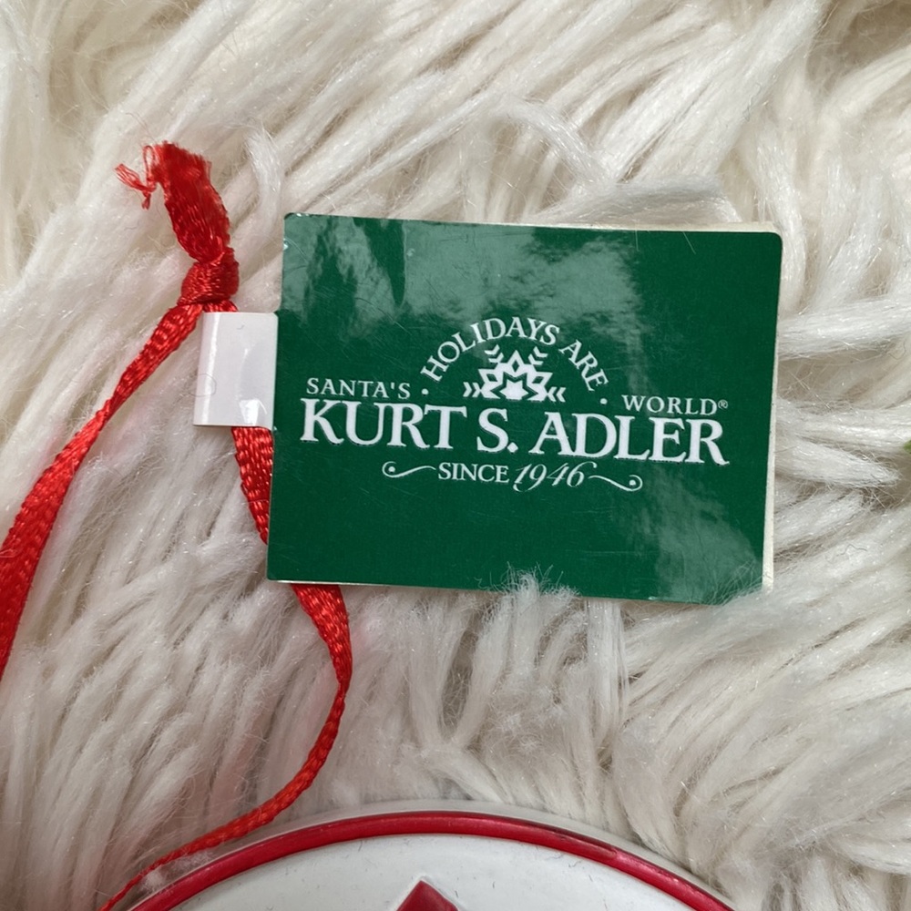 🎉HP🎉 Kurt S. Adler Rescue Dog Ornaments Set 2 💗 White & Red - Picture 12 of 12